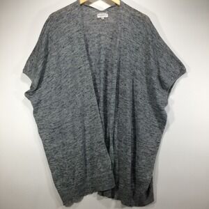Community Sweater Womens Medium Ionic Cape Cardigan Oversized Wool Linen‎ Alpaca